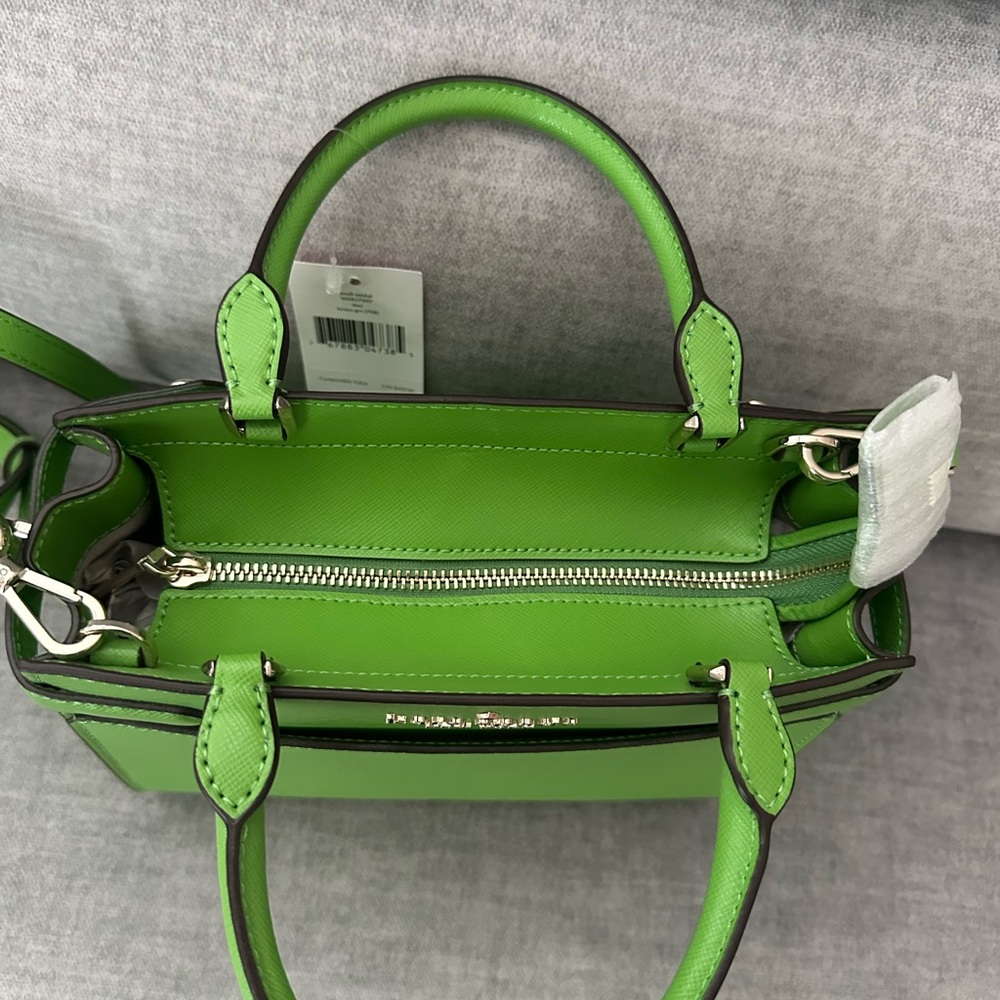 NWT Kate Spade Small Staci Satchel Crossbody - GREEN- - Picture 5 of 7